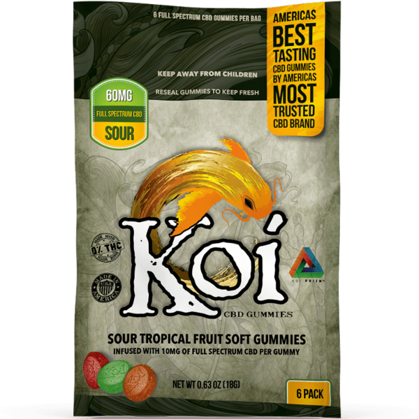 Koi CBD Tropical Fruit Soft Gummies Sour