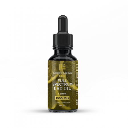 Limitless Cbd Full Spectrum Oil Drops Lemon Flavor