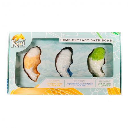 koi cbd hemp extract bath bombs