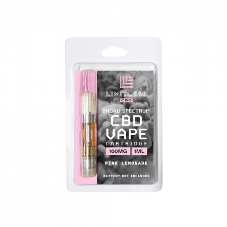 Limitless CBD Vape Cartridge Pink Lemonade Candy100mg