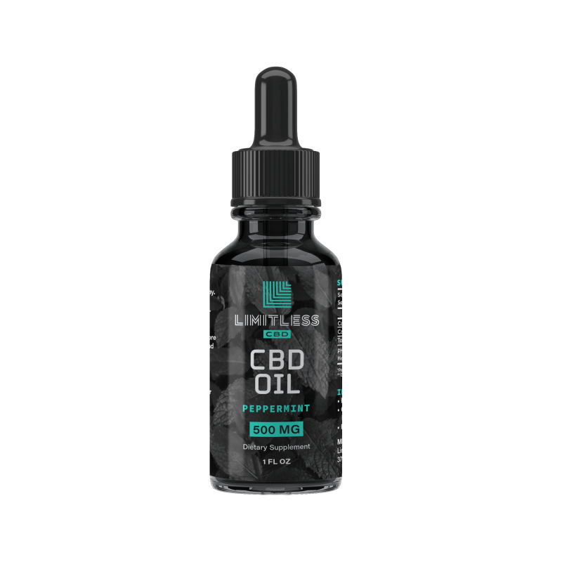 Limitless CBD Oil Peppermint Flavor 500-mg