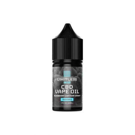 Limitless Cbd Vape Oil Blueberry Cotton Candy Flavor 1500 Mg