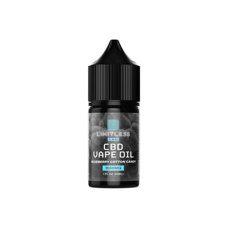 Limitless Cbd Vape Oil Blueberry Cotton Candy Flavor 1500 Mg